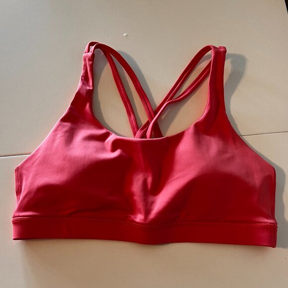 Lululemon Pink "Energy" Sports Bra (Size 6) - Picture 1 of 2